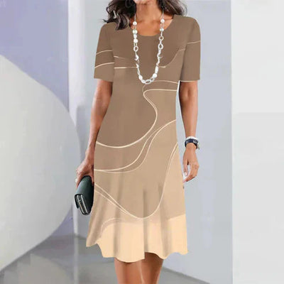 Sheila™ - Vestido elegante con elegantes estampados de colores