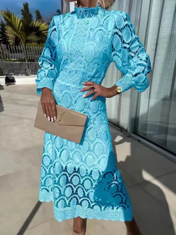 Vestido largo elegante de manga larga Kathryn™ 