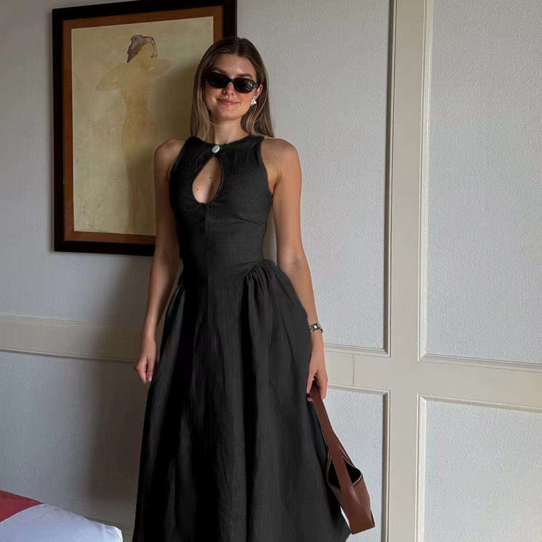 Vestido de lino Giulia™ con 2 prácticos bolsillos 