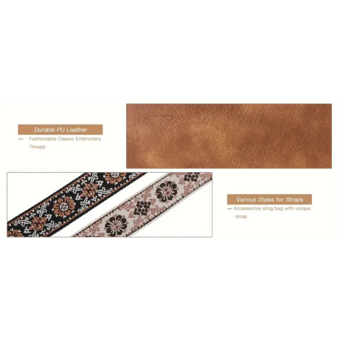 Peyton - Bolso bandolera de piel de lujo con diseño llamativo