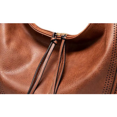 Audrey - Bolso de mano de piel clásico y versátil