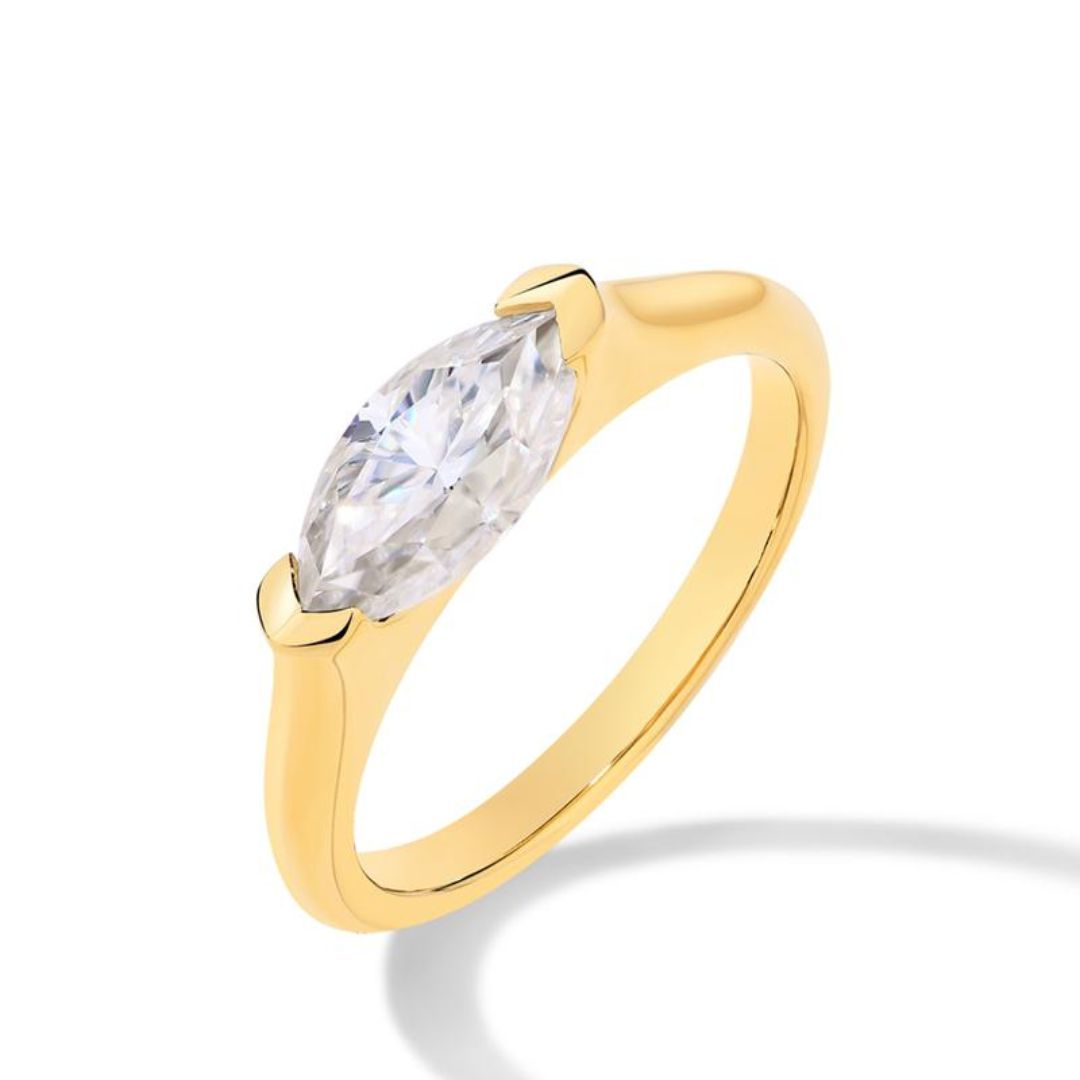 Anillo fino Hailey Playa | Oro
