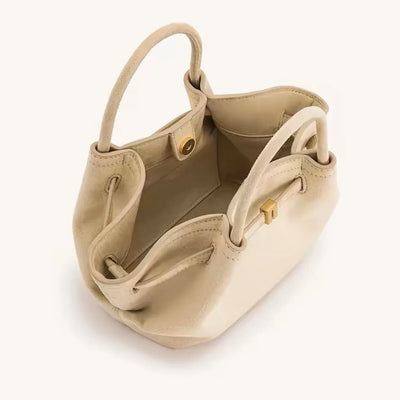 Agnes - Bolso clásico vintage de piel de ante