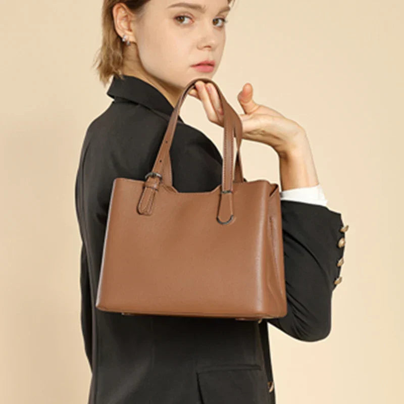 Aria - Elegante bolso de hombro de piel