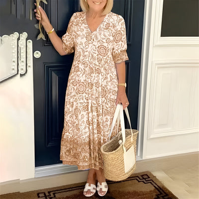 Vestido bohemio con cuello en V Rosetta™