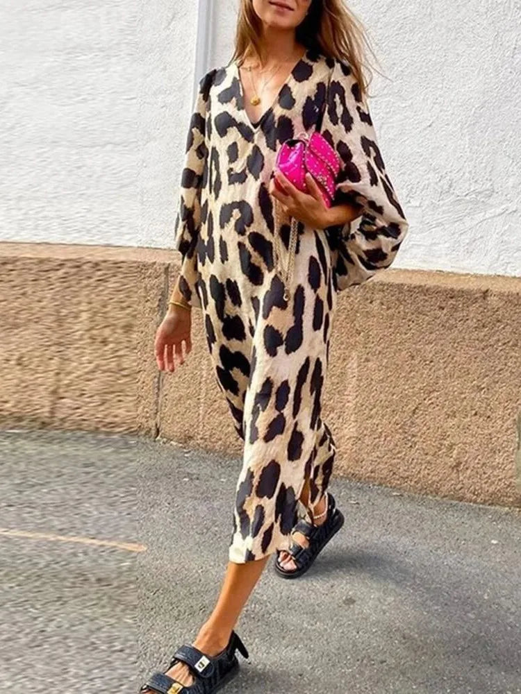 Vestido con estampado de leopardo Milya™