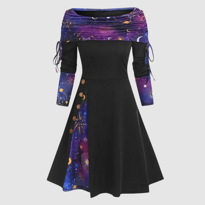 Vestido Molly™ de manga larga y hombros descubiertos