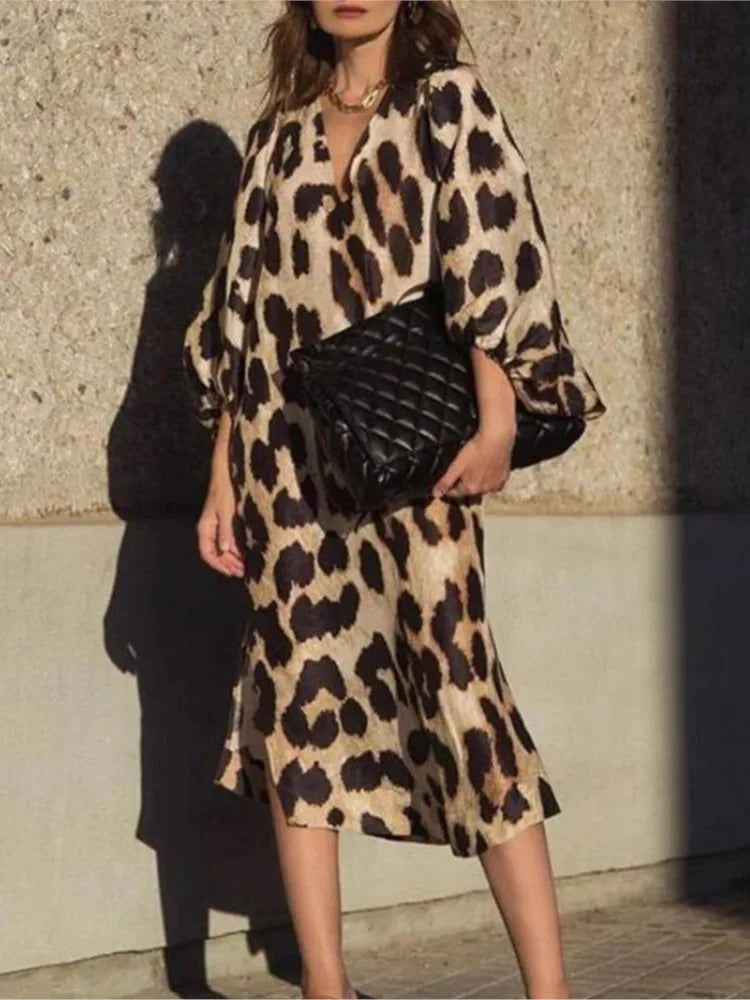 Vestido con estampado de leopardo Milya™