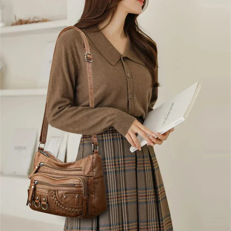 Olivia - Bolso de hombro elegante con encanto vintage