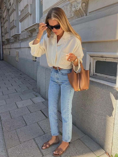 Gertrude - Bolso de cuero estilo cubo, duradero y elegante