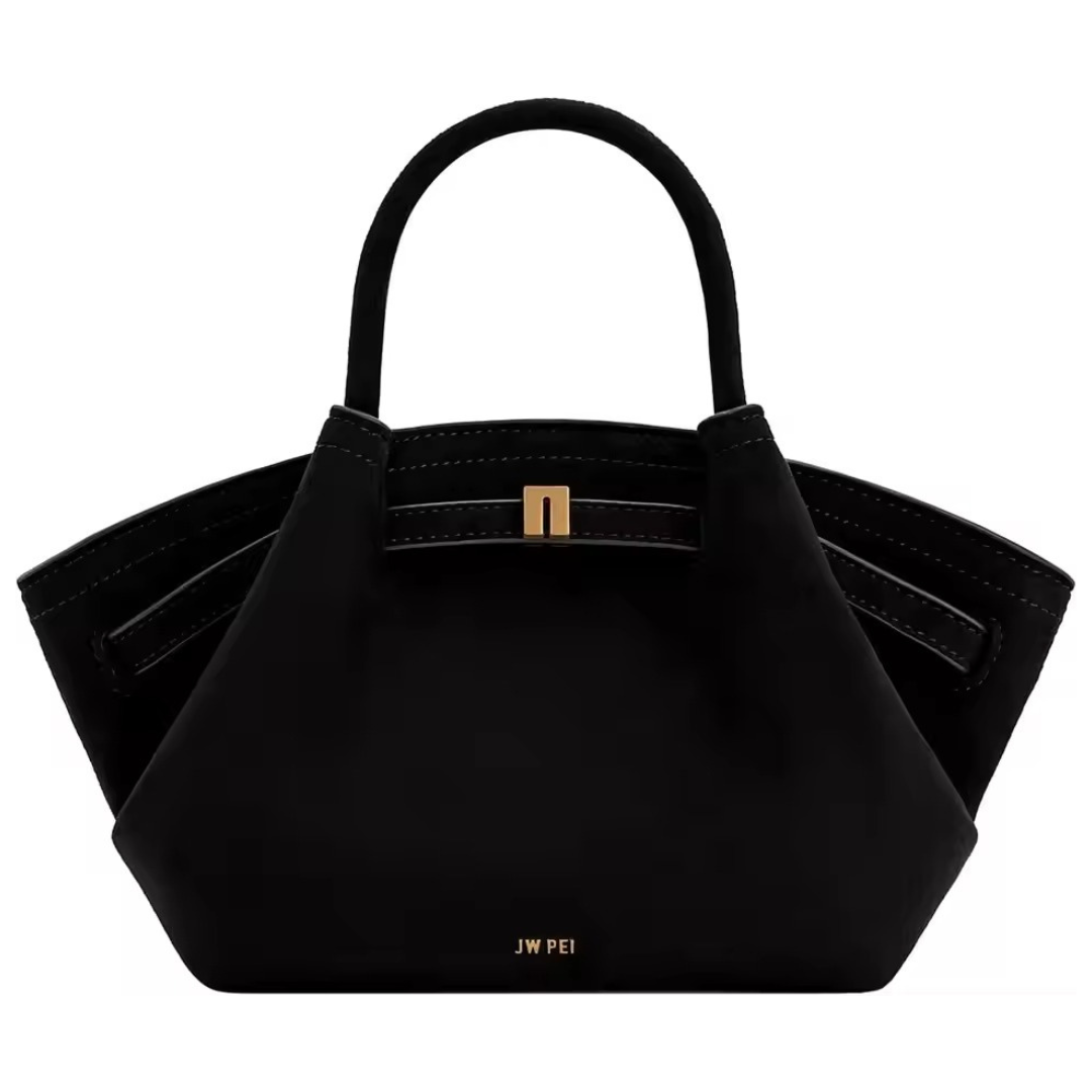 Agnes - Bolso clásico vintage de piel de ante