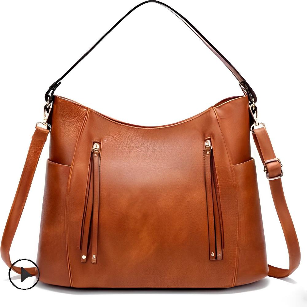 Paula - Bolso de hombro de piel con elegancia atemporal