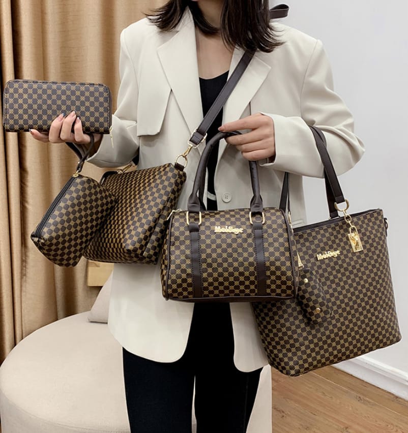 Harper - Juego de bolsos de cuero de 6 piezas Prestige