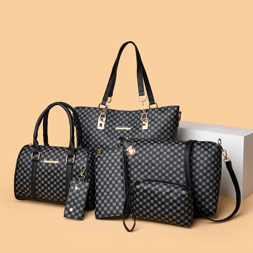 Harper - Juego de bolsos de cuero de 6 piezas Prestige