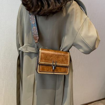 Layla - Elegante bolso bandolera de piel estilo retro