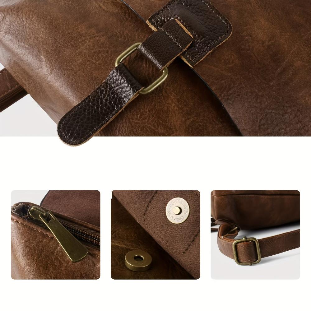 Alma - Mochila de cuero retro multifuncional