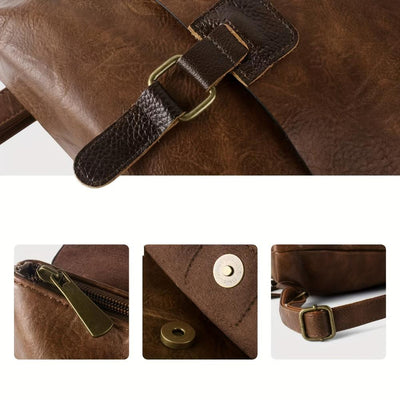 Alma - Mochila de cuero retro multifuncional