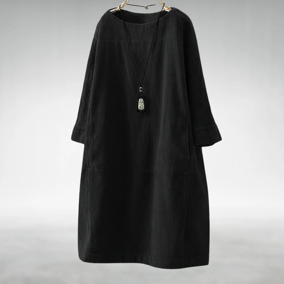 Vestido midi de pana relajado Anika™