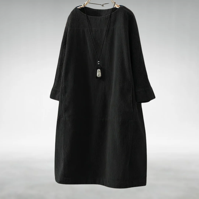 Vestido midi de pana relajado Anika™