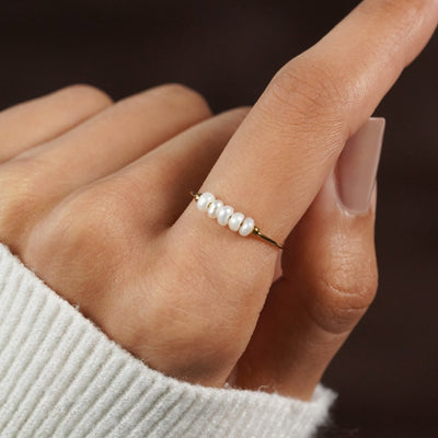Grace - Anillo de perla de agua dulce