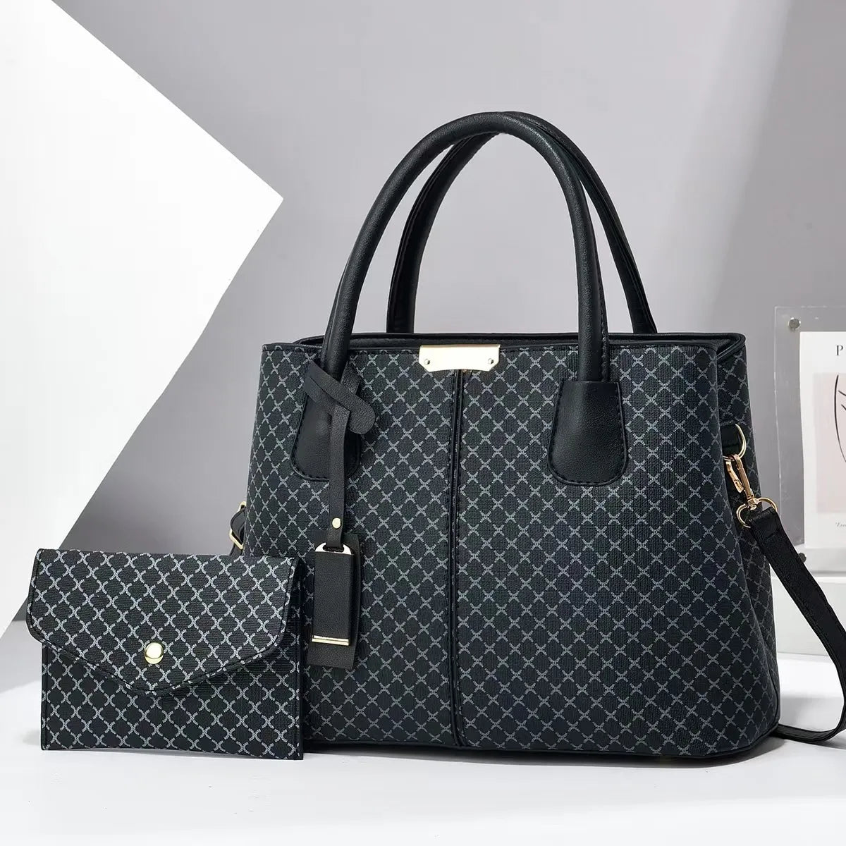 Amelia - Elegante y chic conjunto de dos bolsos de cuero 