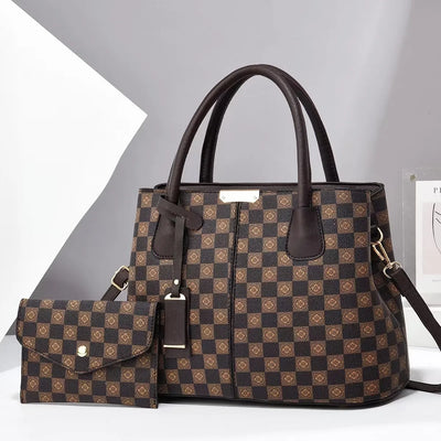 Amelia - Elegante y chic conjunto de dos bolsos de cuero 