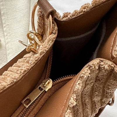 Edith - Bolso tote de pana con encanto elegante