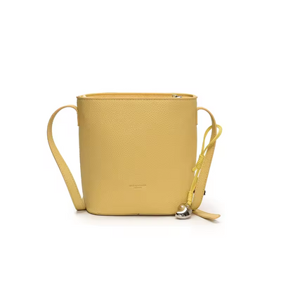 Helen - Elegante bolso de cuero tipo cubo estilo regio