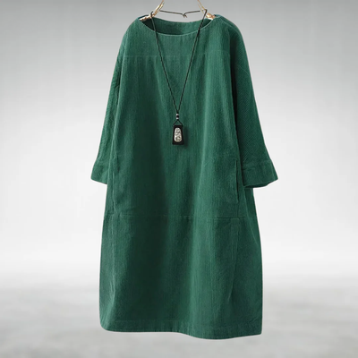 Vestido midi de pana relajado Anika™