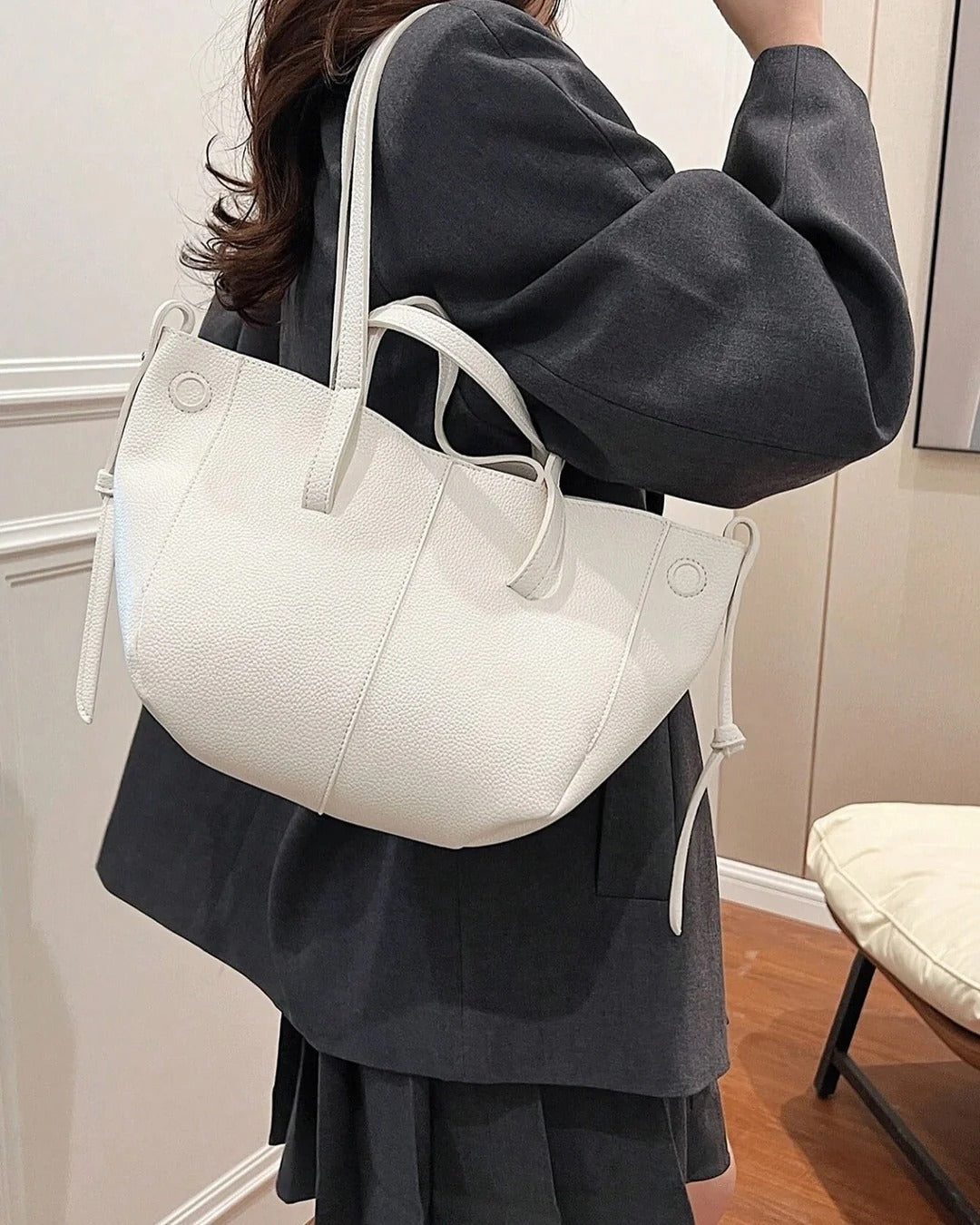 Amelia - Bolso de hombro de piel de lujo