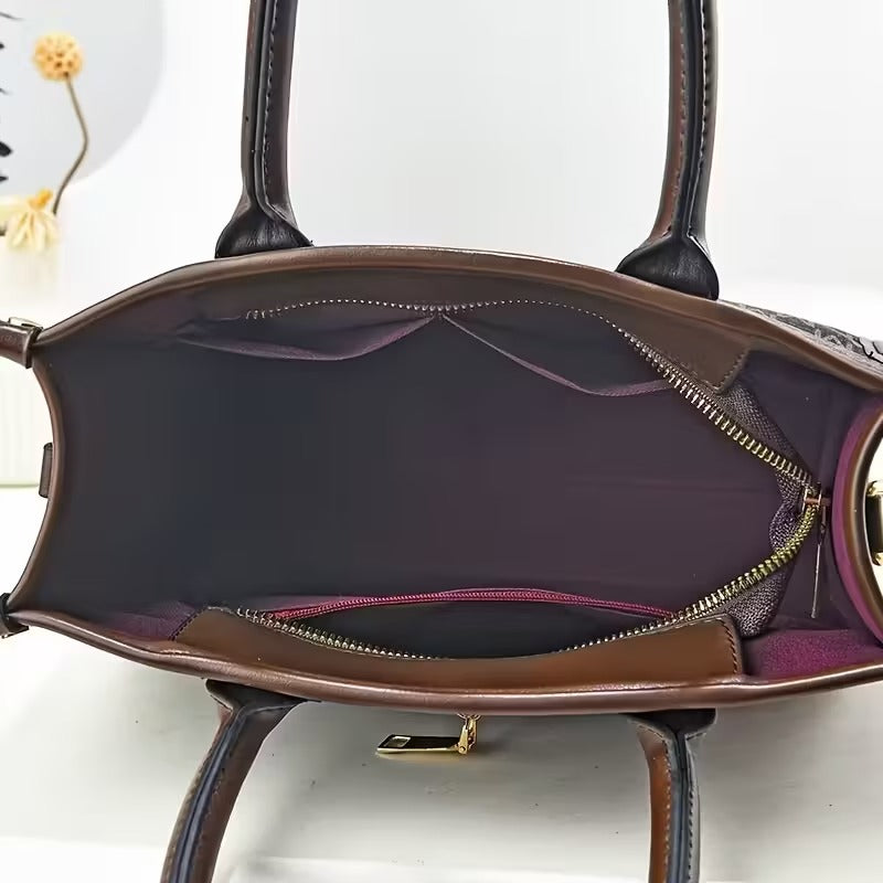 Martha - Conjunto de 3 bolsos de cuero vintage atemporales