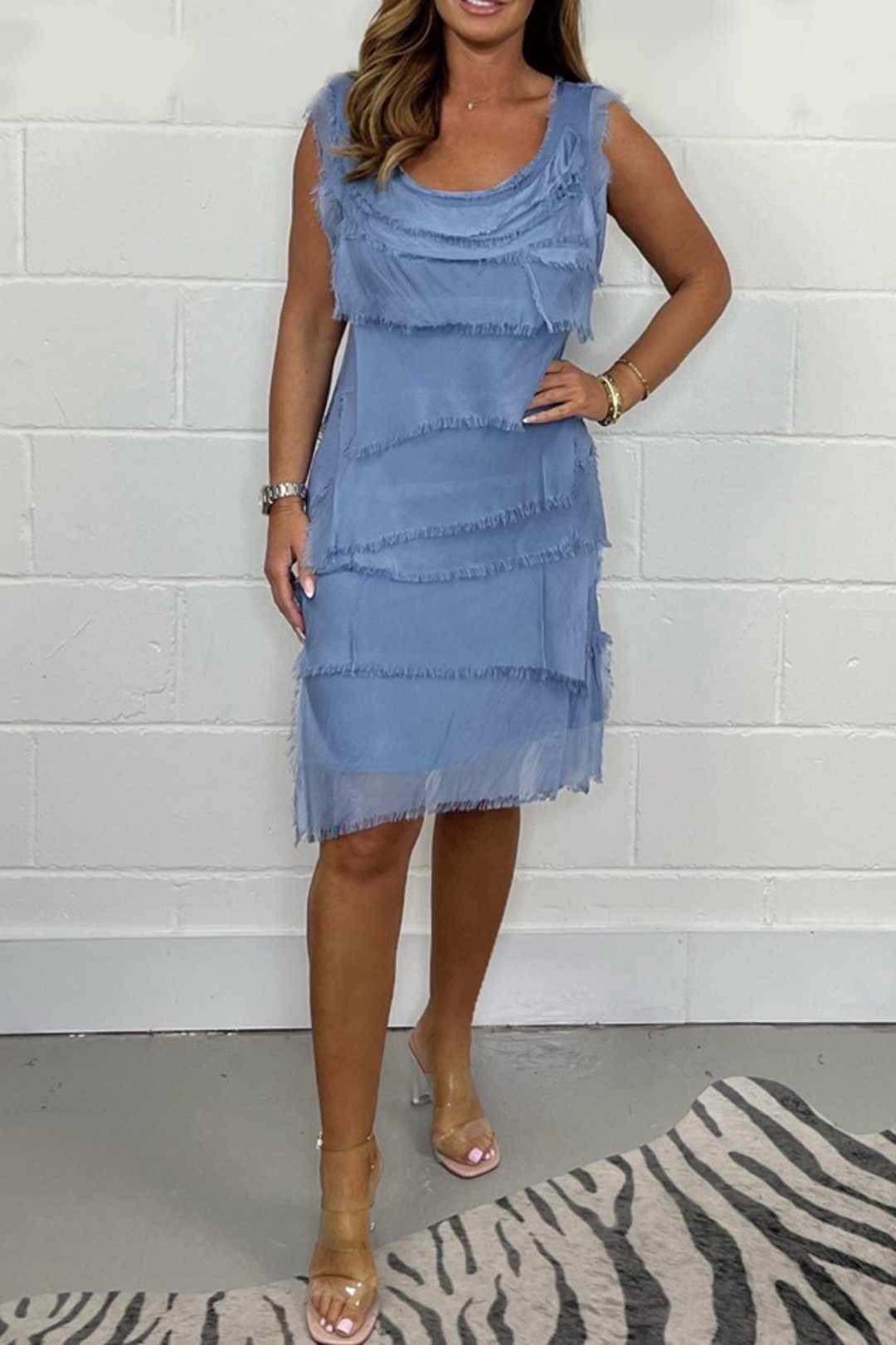 Vestido Delaney™ con bordes sin rematar