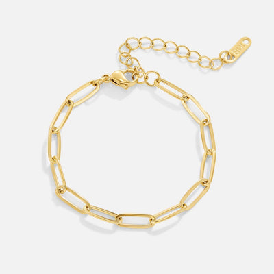 Pulsera de oro con clip