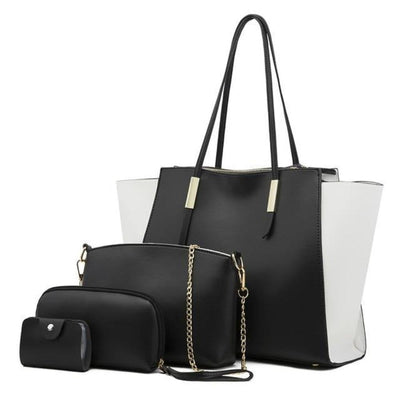 Isabella - Conjunto de 4 bolsos de piel chic