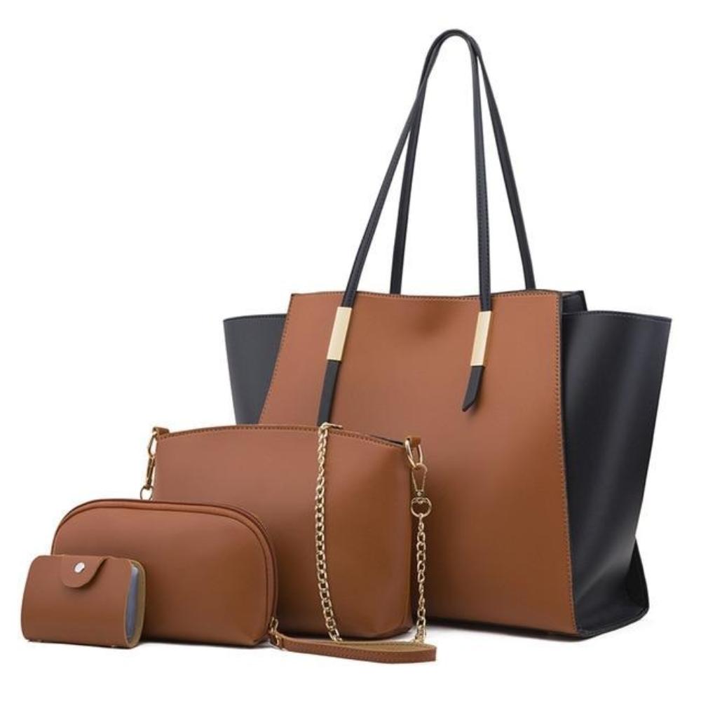 Isabella - Conjunto de 4 bolsos de piel chic