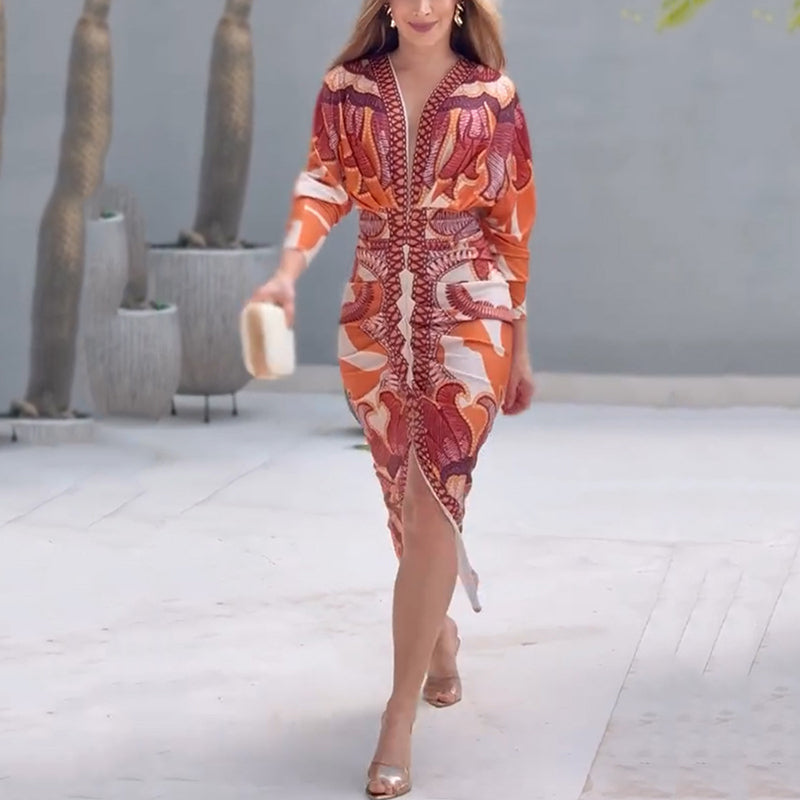 Vestido elegante con cuello en V Miles™