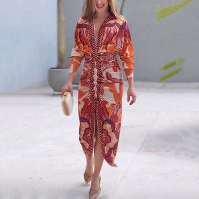 Vestido elegante con cuello en V Miles™