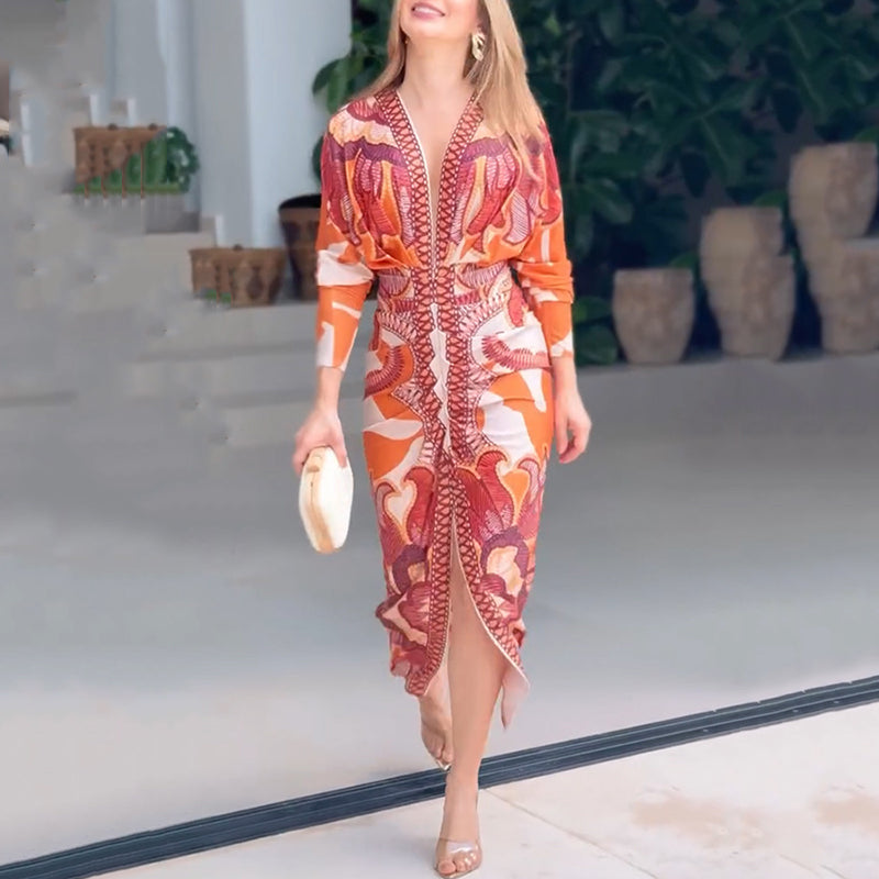 Vestido elegante con cuello en V Miles™